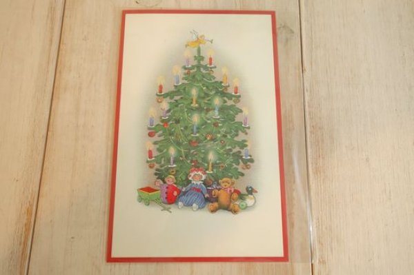 画像1: クリスマスポストカード ツリー (1)