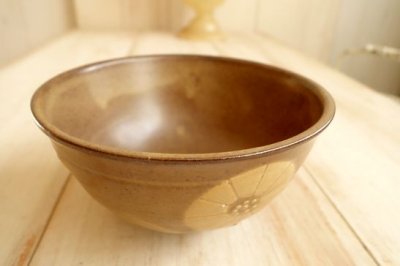 画像1: 一輪花 瀬戸焼 飯碗　茶