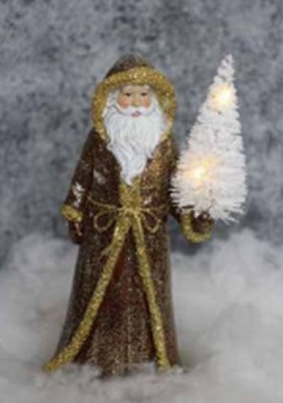 画像1: LED Snow Tree Santa