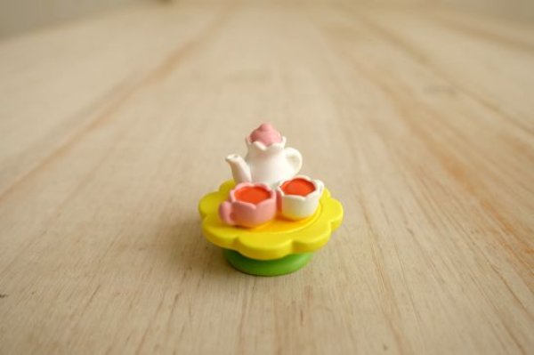 画像1: デコレ　オトギッコ　ミニミニオブジェ　フラワーティーセット (1)