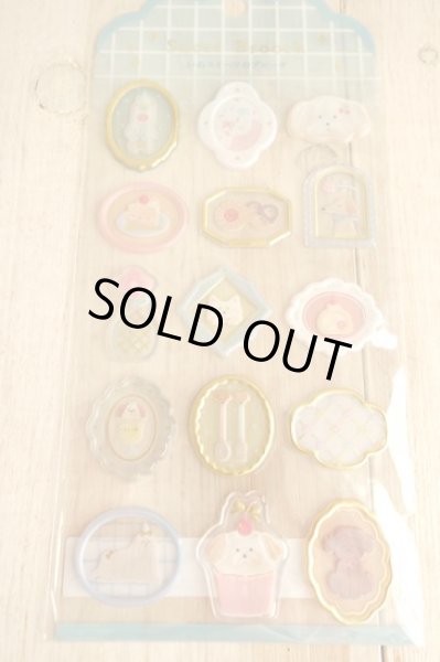 画像1: シュクレブローチ　ステッカー　いぬのスイーツのブローチ (1)