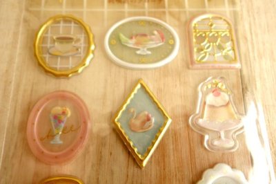 画像1: シュクレブローチ　ステッカー　純喫茶のブローチ