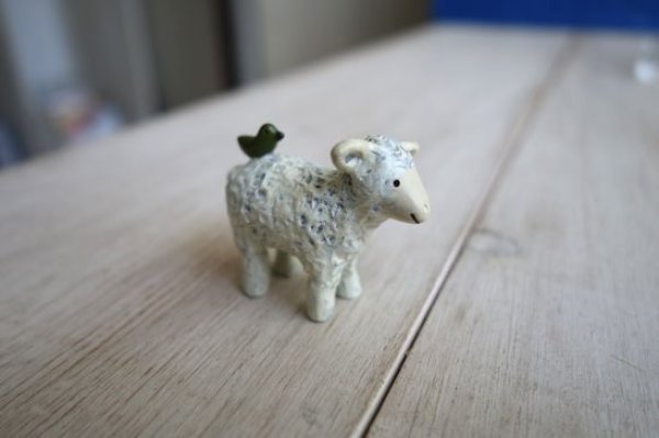 画像1: ガーデンマスコット　ヒツジ　S (1)