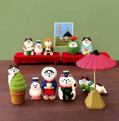 画像1: デコレ　コンコンブル　ちびねこ抹茶ソフト