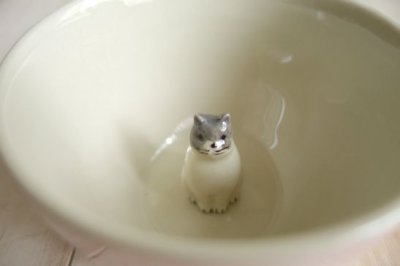 画像1: フィギュリン マグカップ　キャット