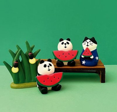画像1: デコレ　コンコンブル　大きなすいかパンダ