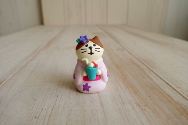 画像1: デコレ　コンコンブル　浴衣猫　ソーダ (1)