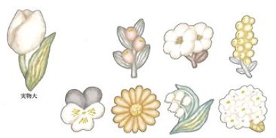 画像1: リトルアンドディアステッカー　flower