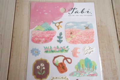 画像1: タビステッカー　花畑の国