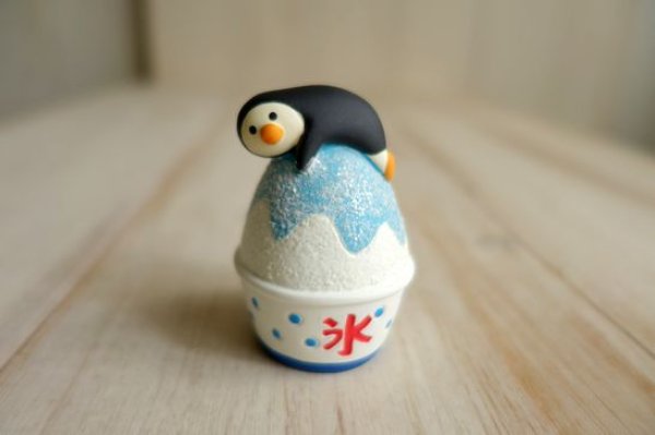 画像1: デコレ　コンコンブル　まったりかき氷ペンギン (1)