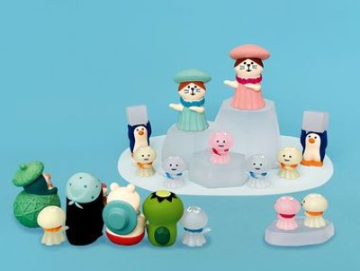 画像1: デコレ　コンコンブル　くらげダンス猫　ブルー