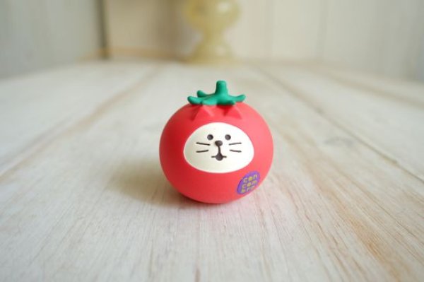 画像1: デコレ　コンコンブル　おやさい猫だるま　とまと (1)