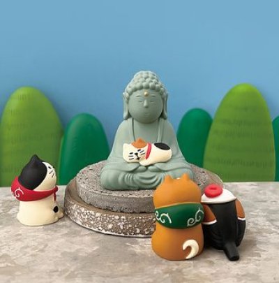 画像1: デコレ　コンコンブル　子猫と大仏