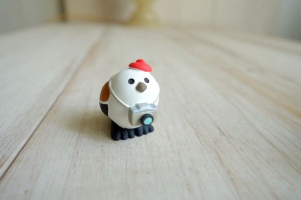 画像1: デコレ　コンコンブル　旅っこシマエナガ　カメラ (1)