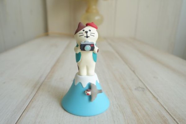 画像1: デコレ　コンコンブル　富士登山猫　カメラ (1)
