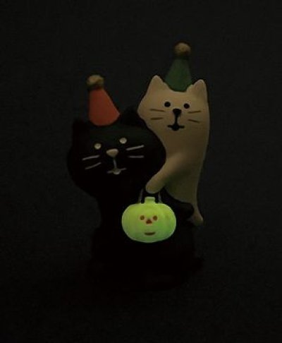 画像2: デコレ　コンコンブル　おばけにゃんこ　黒猫におんぶ