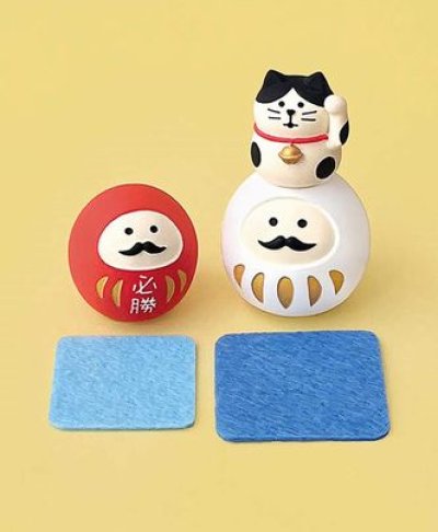 画像3: デコレ　コンコンブル　猫のせだるま　赤