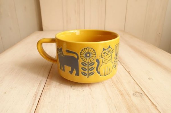 画像1: デコレ　fikalycka  スープマグ　YE (1)