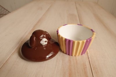 画像1: デコレ　maisonterrier　カップケーキ小物入れ　ビターチョコ