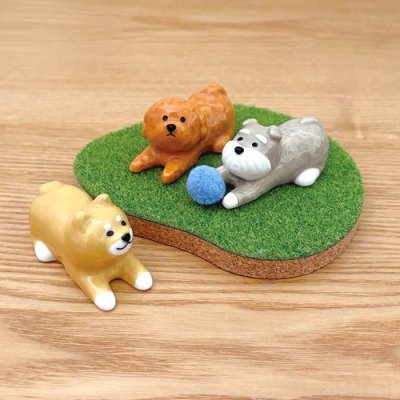 画像1: デコレ　wankoron　わんわん箸置き　シュナウザー