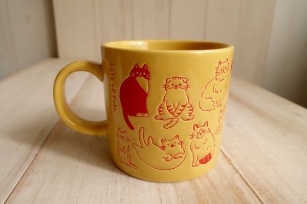 画像1: デコレ　まみれマグ　ネコまみれ (1)