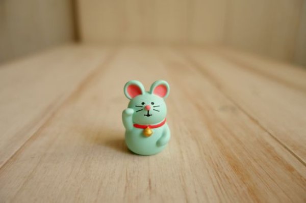 画像1: デコレ　コンコンブル　福招き　ねずみ (1)