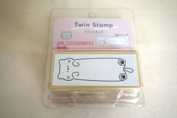 画像1: ツインスタンプ　ネコ (1)