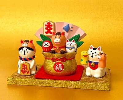 画像1: デコレ　コンコンブル　宝袋からひょっこり馬