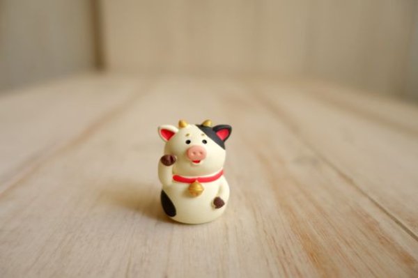 画像1: デコレ　コンコンブル　福招き　うし (1)