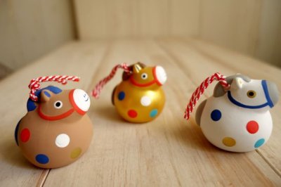 画像2: デコレ　コンコンブル　干支土鈴　午　茶