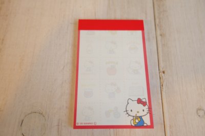 画像1: カードサイズミニメモ　ハローキティレトロ柄