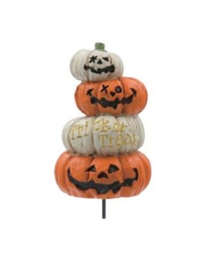 画像1: ハロウィンレジンピック　ジャックオランタン　オレンジ