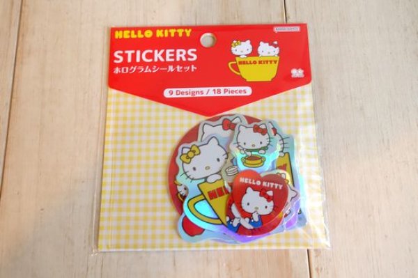 画像1: サンリオキャラクターズ ホログラムシールセット　ハローキティ (1)