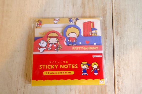 画像1: ダイカットブロック付箋　レトロSC４　パティ＆ジミー (1)