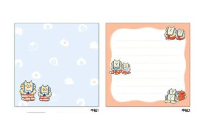 画像1: ごろごろにゃんすけ　スクエアメモ　サスペブルー