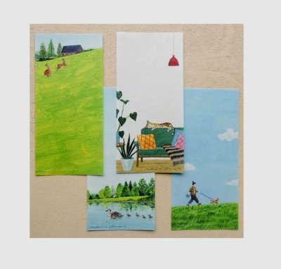 画像1: cozyca products 浅野みどり 一筆箋　One day