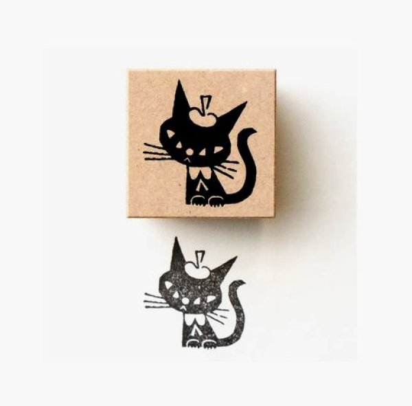 画像1: 黒ねこ意匠 スタンプ　おすまし (1)