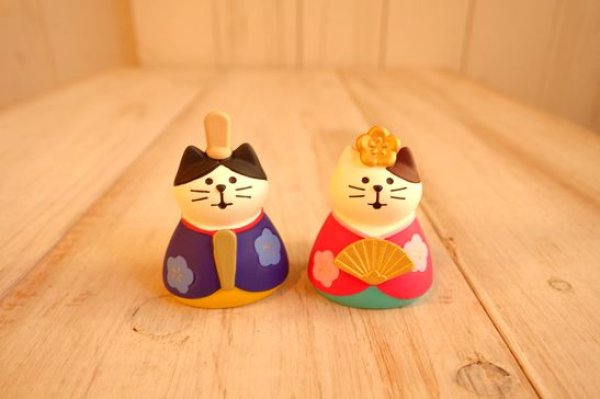 画像1: デコレ　コンコンブル　猫雛　らんまん (1)