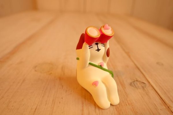 画像1: デコレ　コンコンブル　桜観察猫 (1)