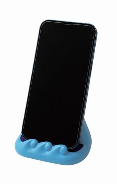 画像2: デコレ　コンコンブル　富士山でまったり　スマホスタンド　黒猫