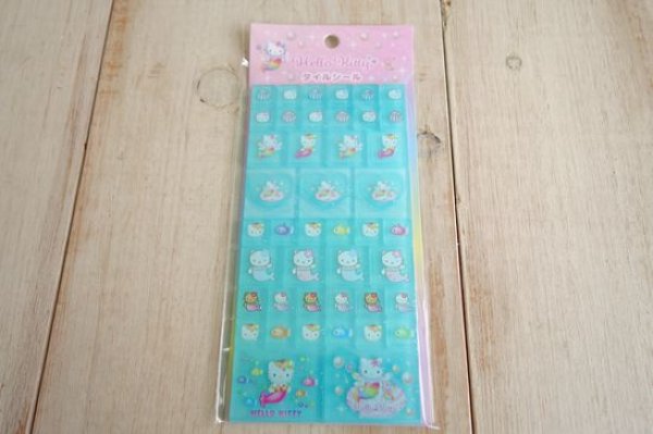 画像1: ハローキティ　タイルシール　マーメイド (1)