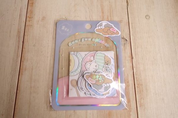 画像1: ぐーぐーステッカー　ぐーぐーもーにんぐ (1)