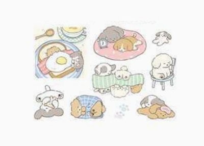 画像1: ぐーぐーステッカー　ぐーぐーもーにんぐ