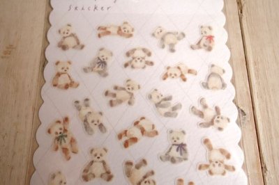 画像1: ヌイグルミステッカー　パンダ