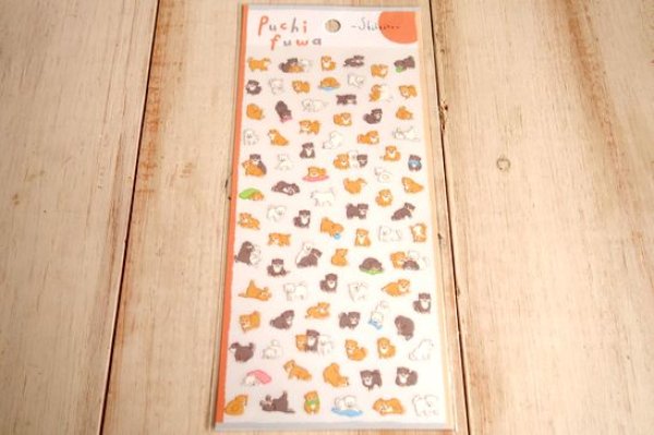 画像1: プチフワステッカー　シバイヌ (1)