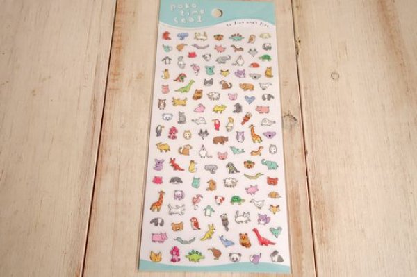 画像1: ポコタイムシール　ドウブツ (1)