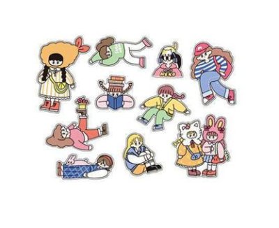 画像1: アミステッカー　yuru girl