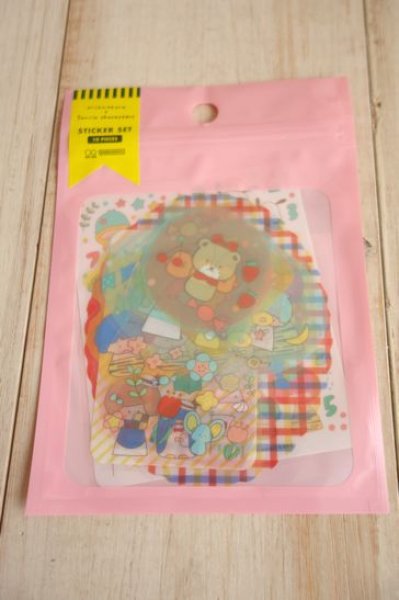 画像1: mizutama×sanrio　ケース入りステッカーセット　ピンク (1)