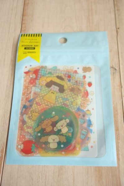 画像1: mizutama×sanrio　ケース入りステッカーセット　ブルー (1)