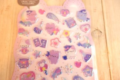 画像1: キラキラぷくぷくシール　my kitten